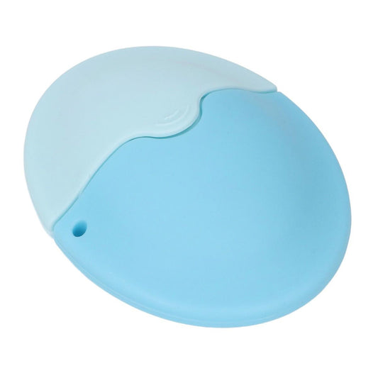 Blue sunscreen applicator with sponge tip for smooth, easy, and mess-free sunscreen application, suitable for kids and adults